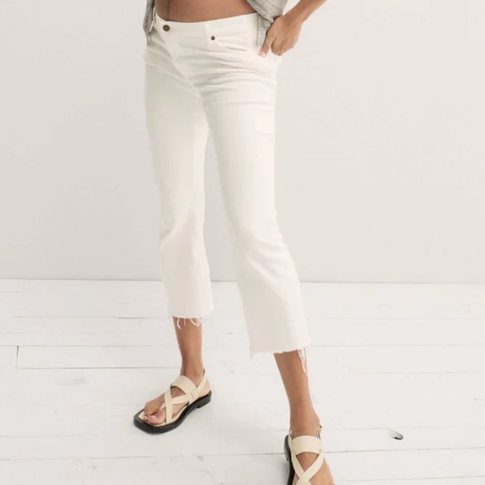 Hatch The Crop Maternity White Jean size 29